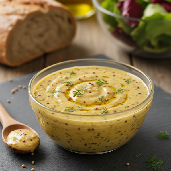 Creamy Whole Grain Mustard Vinaigrette recipe