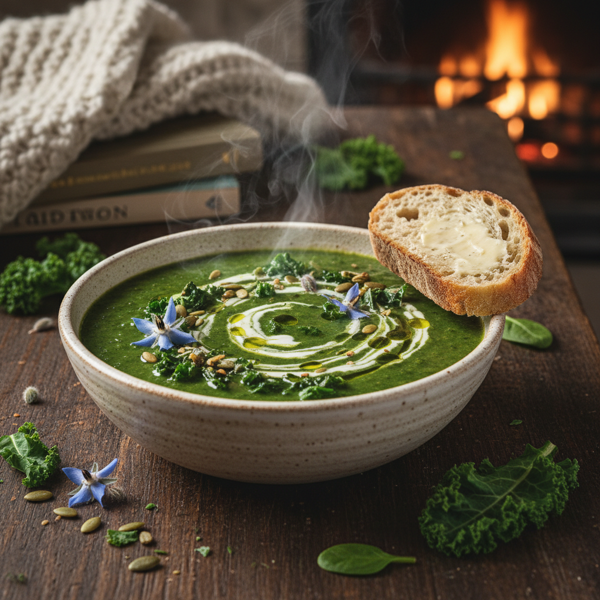 Creamy Winter Green Soup recipe