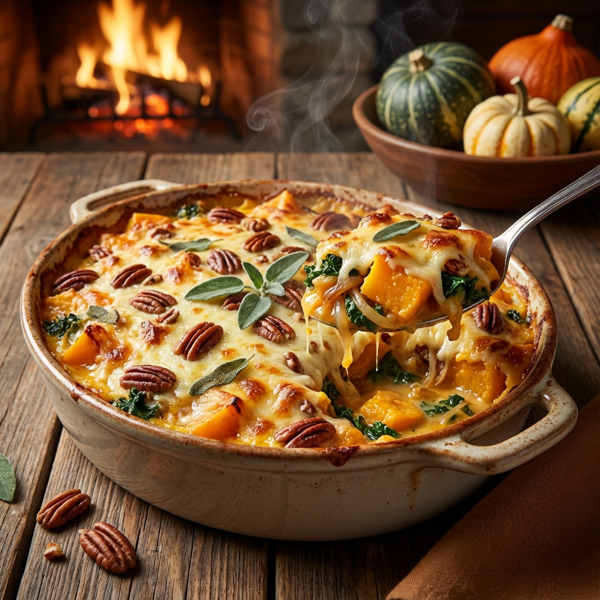 Creamy Winter Squash Delight Casserole recipe