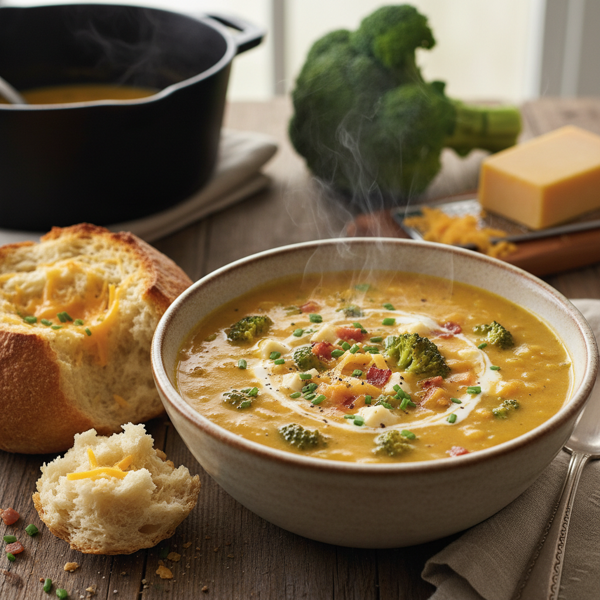 Creamy Wisconsin Broccoli-Cheddar Soup Delight recipe