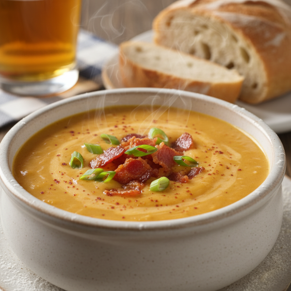 Creamy Wisconsin Cheddar Cheese Soup recipe