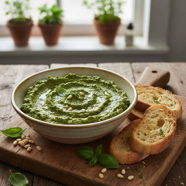 Creamy Zucchini Pesto Spread recipe