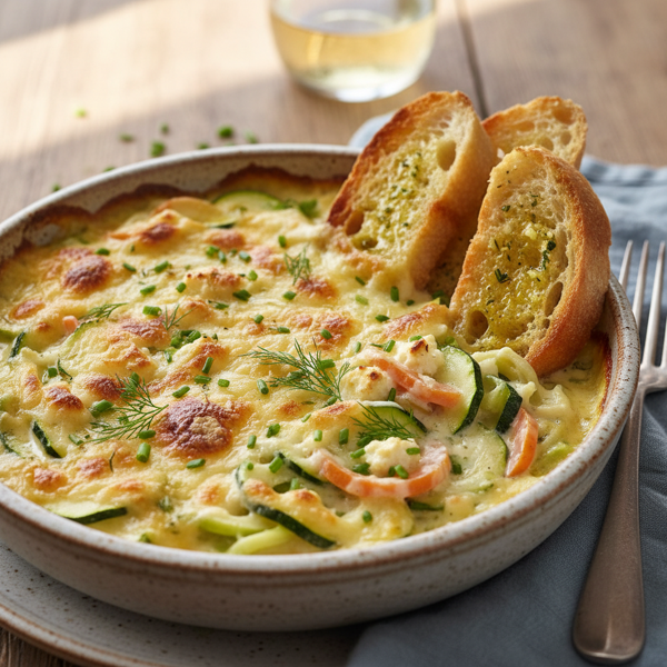 Creamy Zucchini and Cheddar Delight recipe