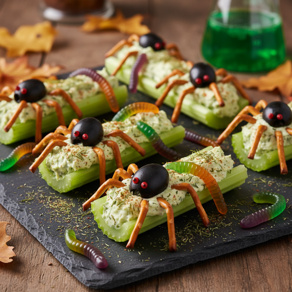 Creepy Crawly Celery Bites recipe