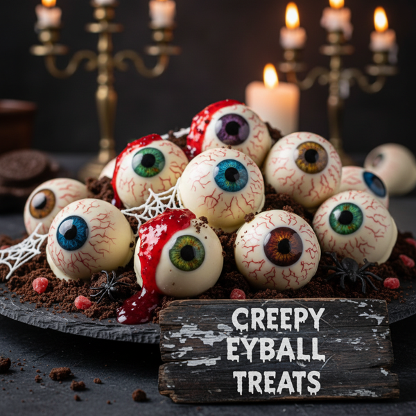 Creepy Halloween Eyeball Treats recipe