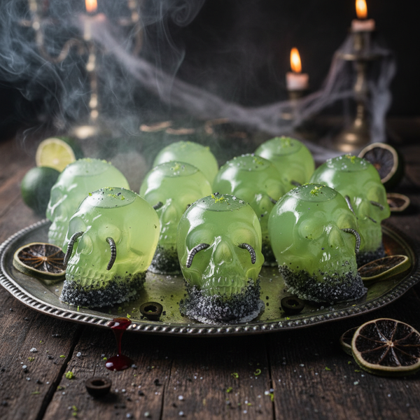 Creepy Margarita Skull Jell-O Shots recipe
