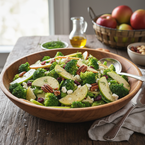 Crisp Broccoli & Apple Harvest Salad recipe