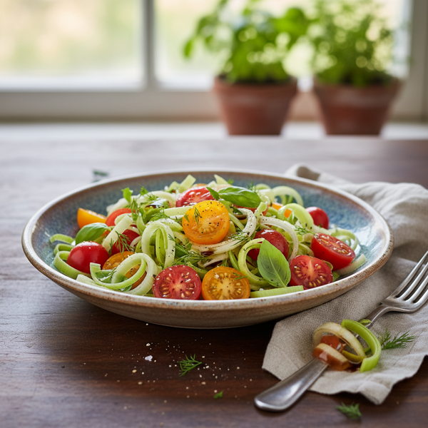 Crisp Leek and Tomato Salad Delight recipe