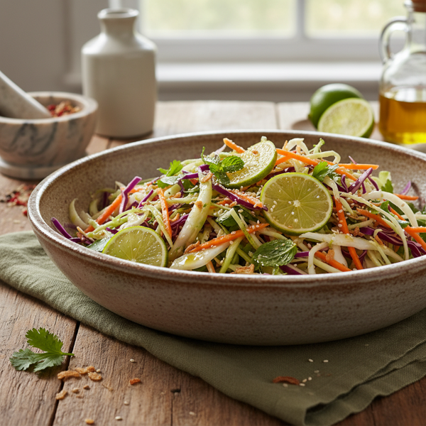 Crisp Lime Cabbage Salad Delight recipe