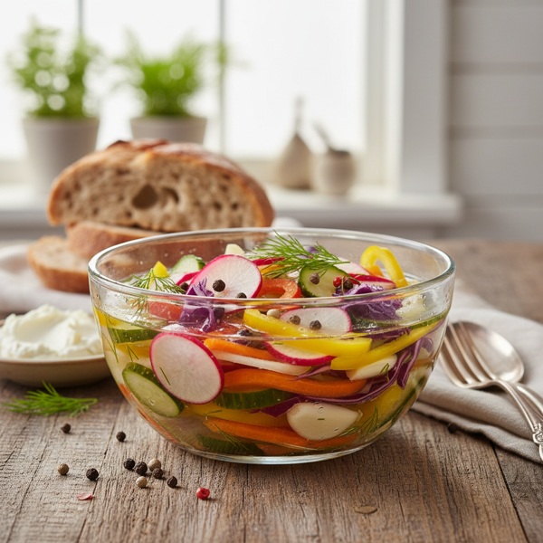 Crisp Pickled Vegetable Medley recipe