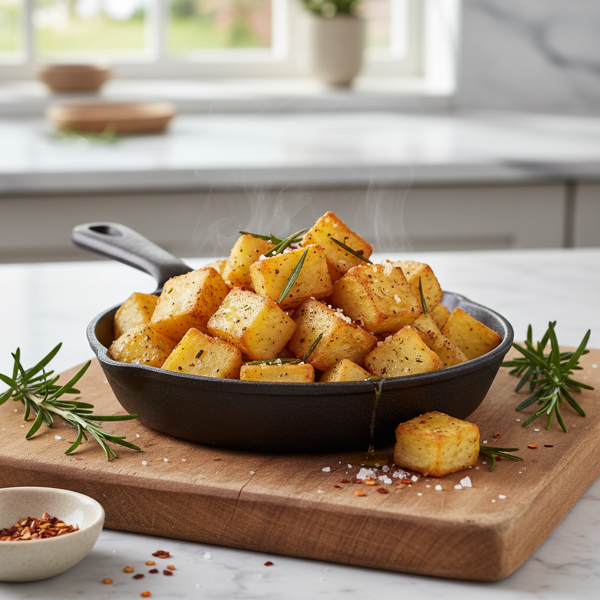 Crispy Air-Fried Potato Cubes recipe