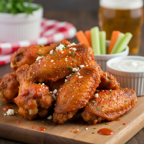 Crispy Air Fryer Buffalo Chicken Wings recipe