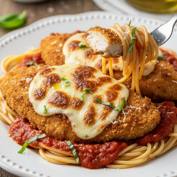 Crispy Air Fryer Chicken Parmesan recipe