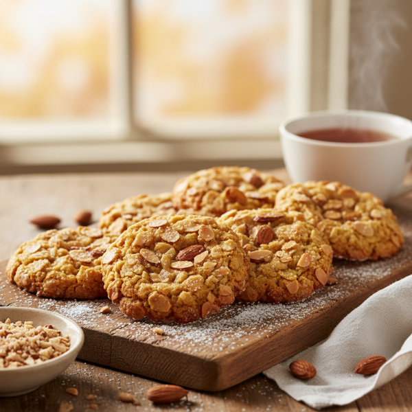 Crispy Almond Bliss Cookies recipe