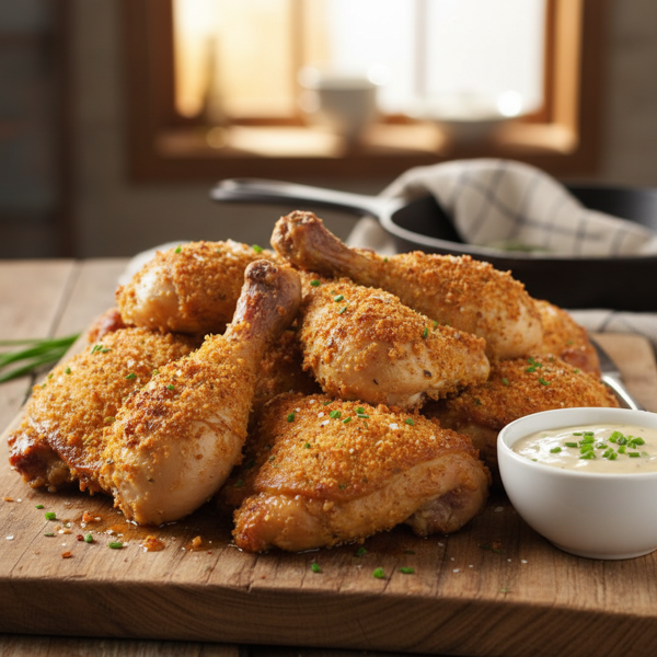 Crispy Amish Style Oven-Baked Chicken recipe