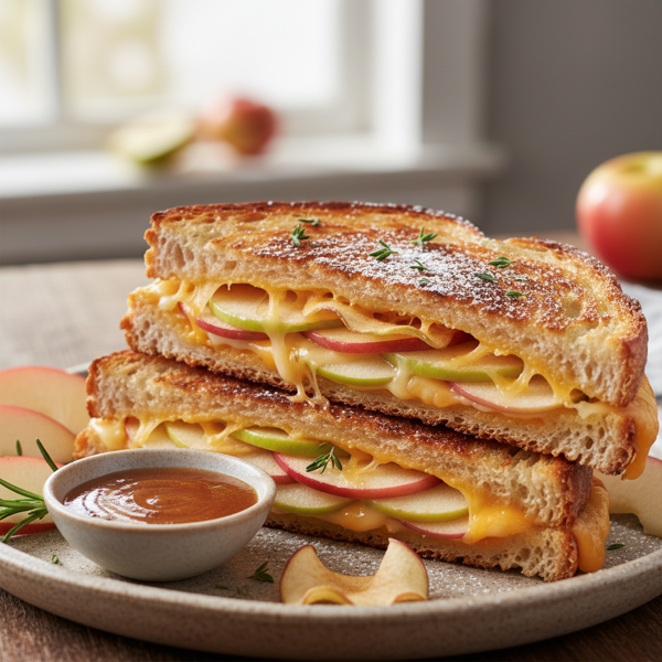 Crispy Apple-Cheddar Delight Panini recipe