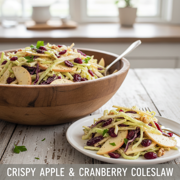Crispy Apple & Cranberry Coleslaw recipe
