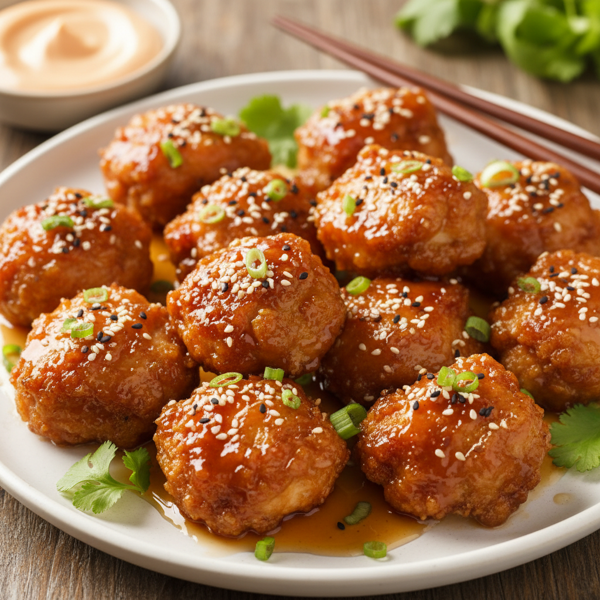 Crispy Asian Glazed Chicken Bites recipe