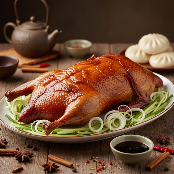 Crispy Authentic Peking Duck with Five-Spice Glaze recipe