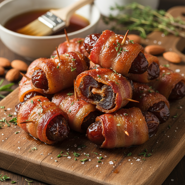 Crispy Bacon-Wrapped Medjool Dates recipe