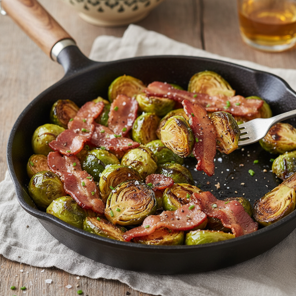 Crispy Bacon Brussels Sprouts Delight recipe