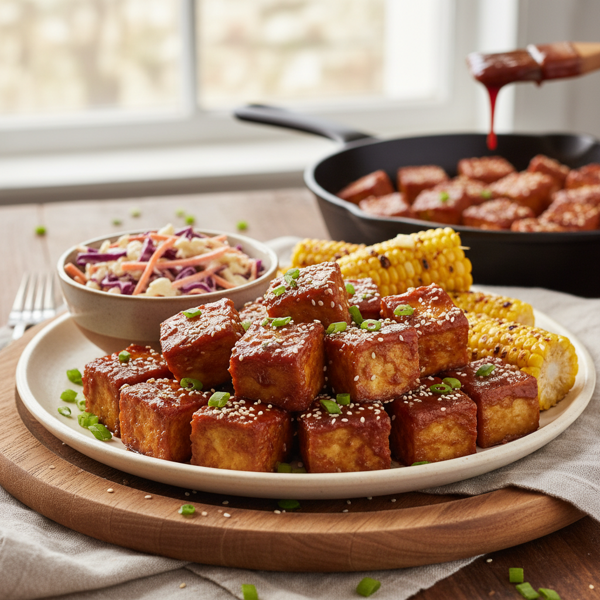 Crispy Baked BBQ Tofu Delight recipe
