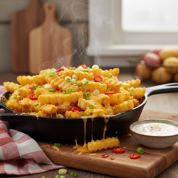 Crispy Baked Cheese Fries recipe