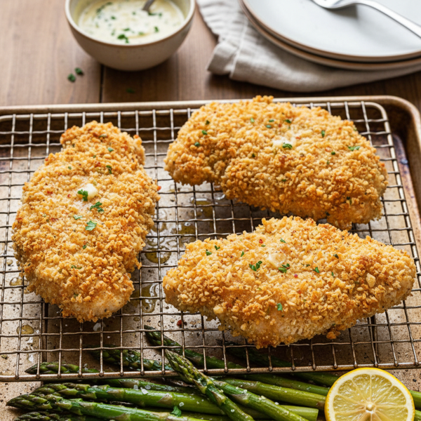 Crispy Baked Chicken Cutlets recipe