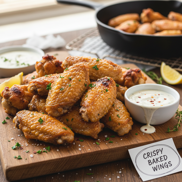 Crispy Baked Chicken Wings recipe