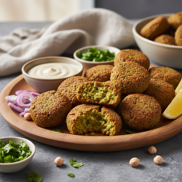 Crispy Baked Chickpea Falafel recipe