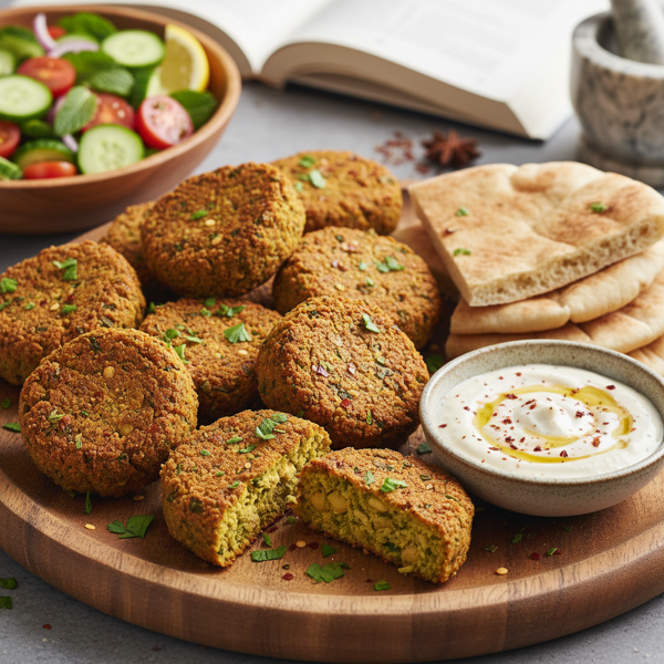 Crispy Baked Chickpea Falafels recipe