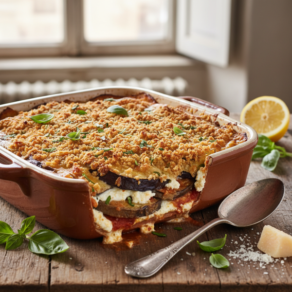 Crispy Baked Eggplant Parmigiana recipe
