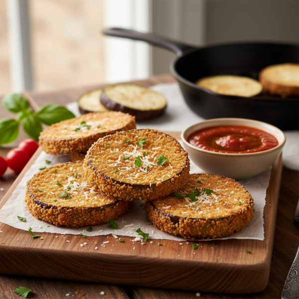 Crispy Baked Eggplant Slices recipe