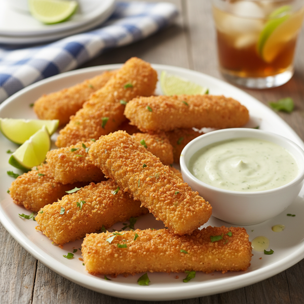 Crispy Baked Fish Sticks with Zesty Lime recipe