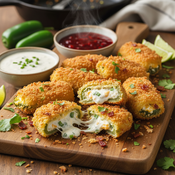 Crispy Baked Jalapeño Poppers recipe