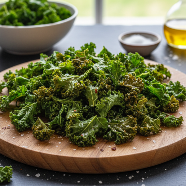 Crispy Baked Kale Chips recipe