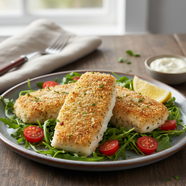 Crispy Baked Parmesan Fish Fillets recipe