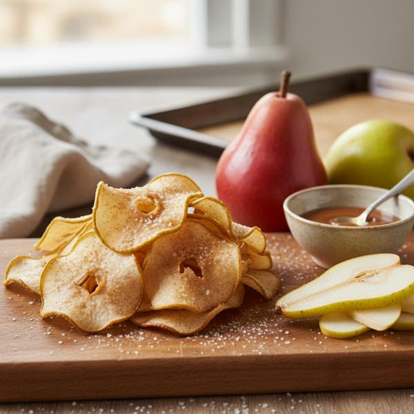 Crispy Baked Pear Chips recipe