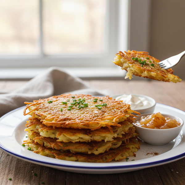 Crispy Baked Potato Latkes recipe
