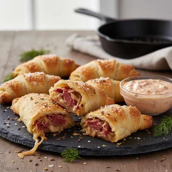 Crispy Baked Reuben Delights recipe