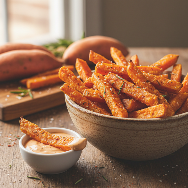 Crispy Baked Sweet Potato Fries recipe