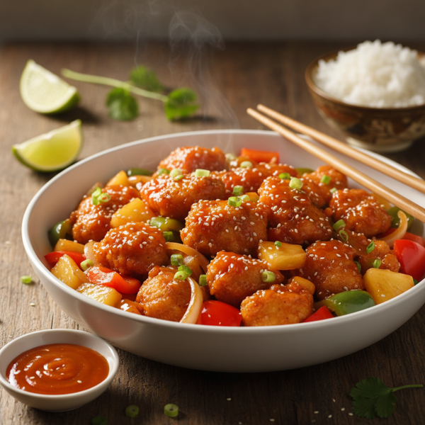 Crispy Baked Sweet and Sour Chicken Delight recipe
