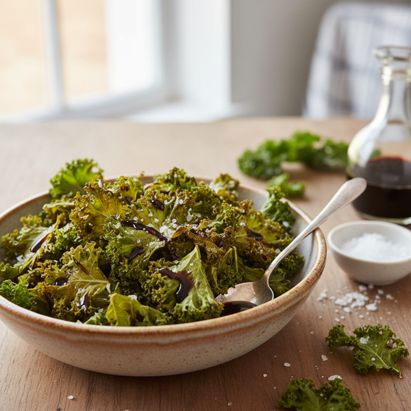 Crispy Balsamic Kale Chips recipe