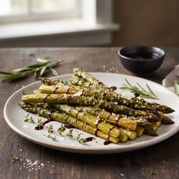 Crispy Balsamic Roasted Asparagus recipe