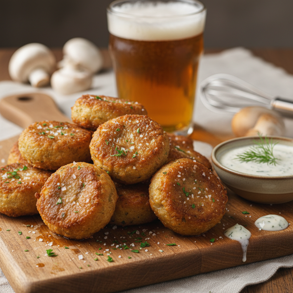 Crispy Beer-Battered Mushroom Delights recipe