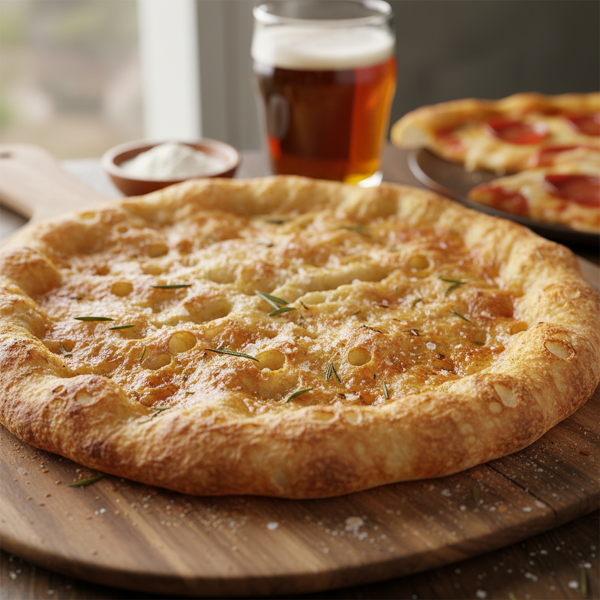 Crispy Beer-Infused Pizza Crust recipe