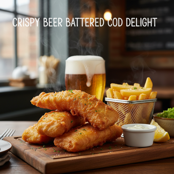 Crispy Beer Battered Cod Delight recipe