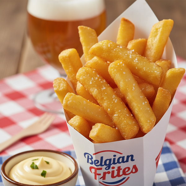 Crispy Belgian Pommes Frites recipe