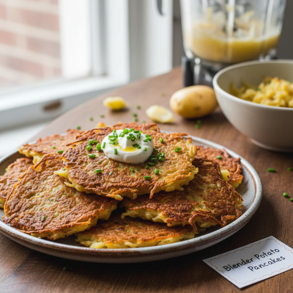Crispy Blender Potato Pancakes recipe