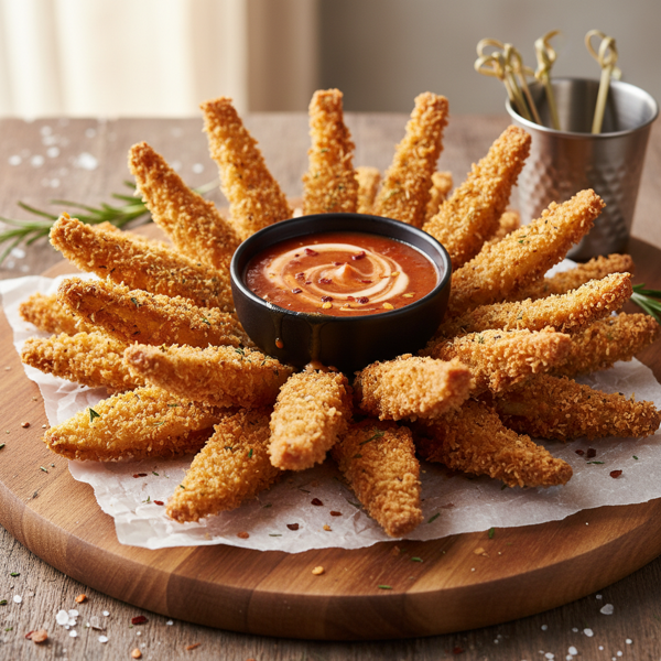 Crispy Bloomin' Onion with Spicy Dipping Sauce recipe